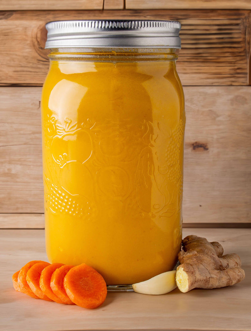 Golden Coconut Carrot Ginger Soup Jar