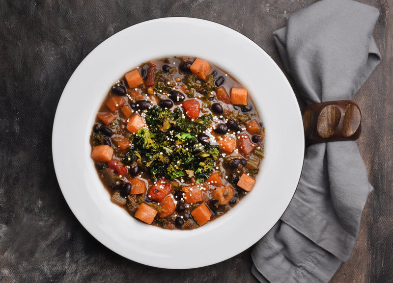 Savoury Quinoa, Kale & Black Bean Soup Jar