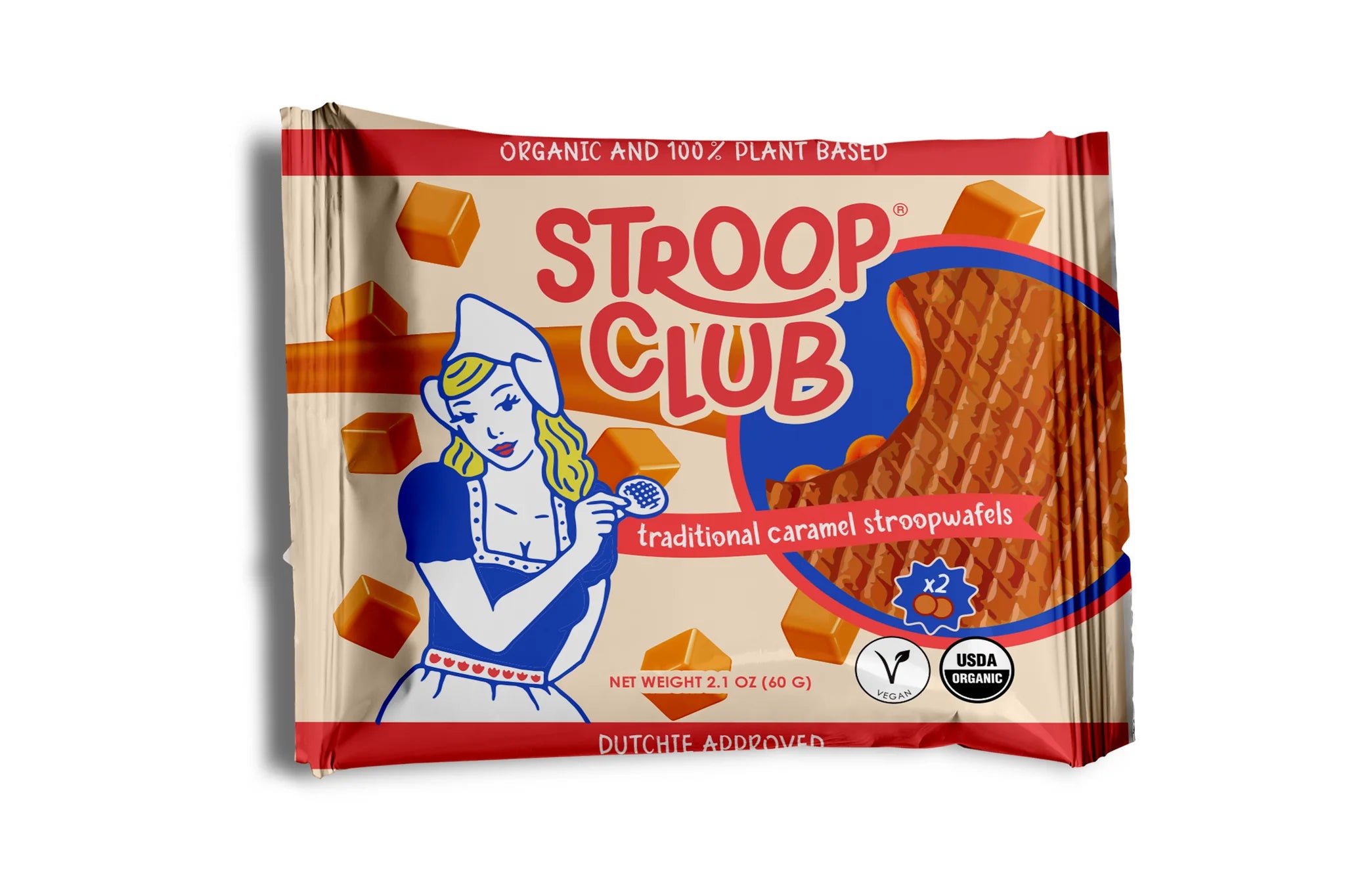 Traditional Caramel Plant Based and Organic Stroopwafels