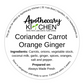 Coriander Carrot Orange Ginger Soup Jar