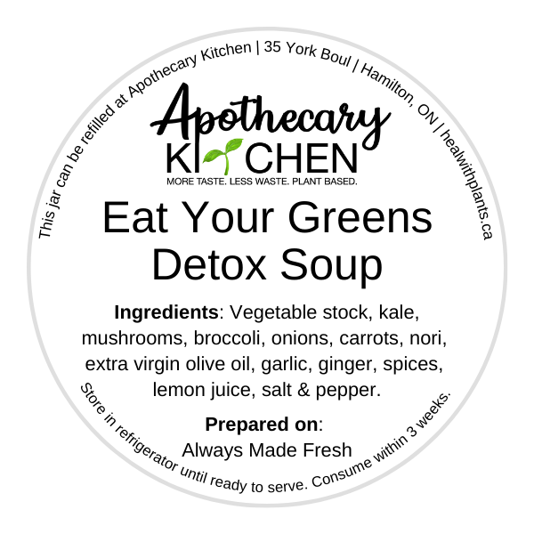 Eat Your Greens Detox Soup Jar