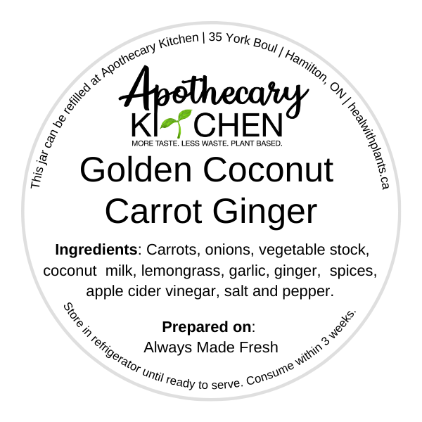 Golden Coconut Carrot Ginger Soup