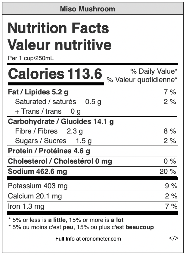 Miso Mushroom Soup Jar