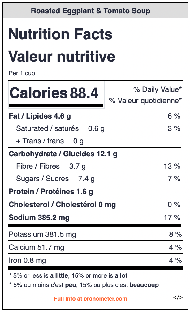 Roasted Eggplant & Tomato Soup Jar